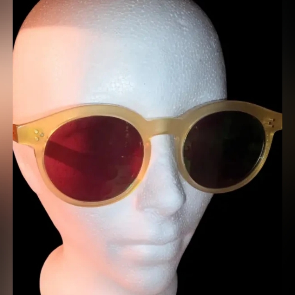 NEW WildFox Unisex Deluxe Harper Clear Yellow Sunglasses